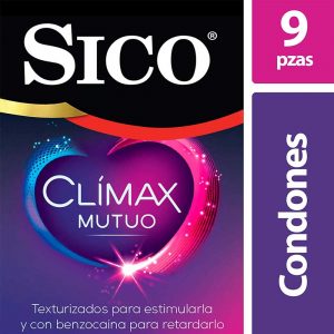 Condones de Látex Texturizados con Benzocaína, Sico Mutual Clímax